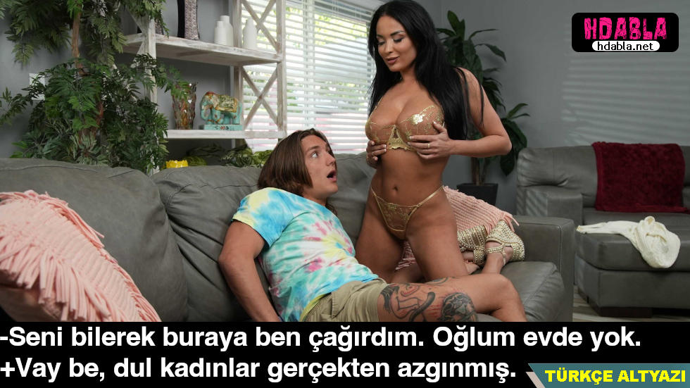 Dul arkadaşımın Anasıyla baş başa kalınca gözünü bana dikti